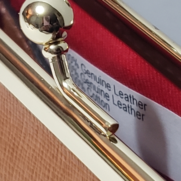 NEW! DOONEY & BOURKE Pebble Grain Leather Large Frame Coin Purse/Pouch - Picture 6 of 8